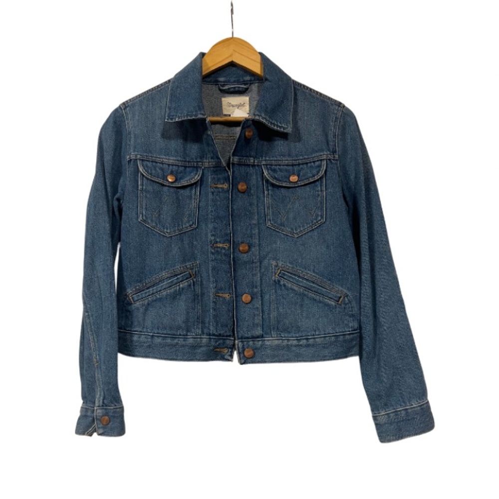 Wrangler Classic Blue Jean Cropped Jacket